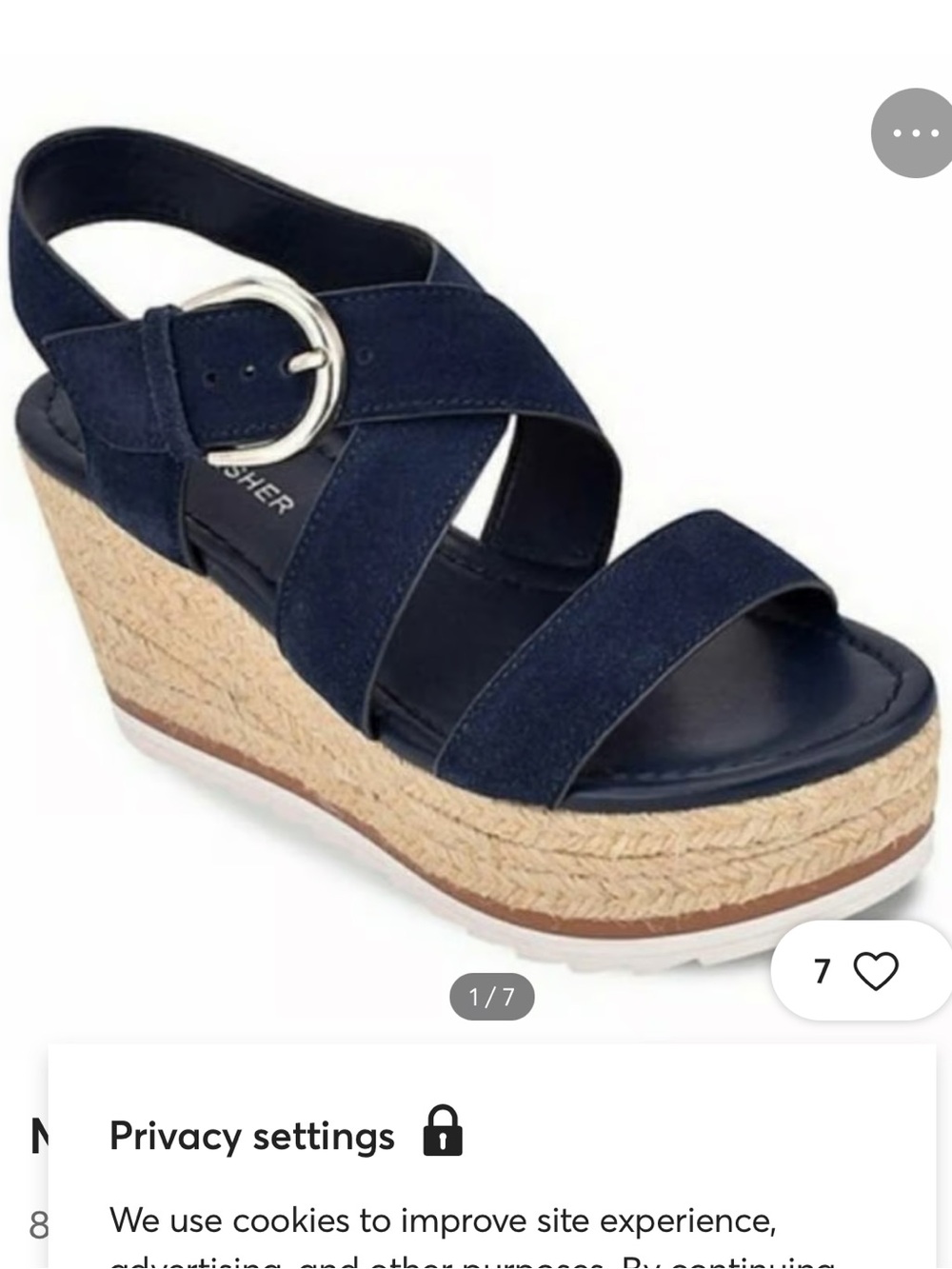 Marc Fisher Zain Espadrille Wedges size 7.5